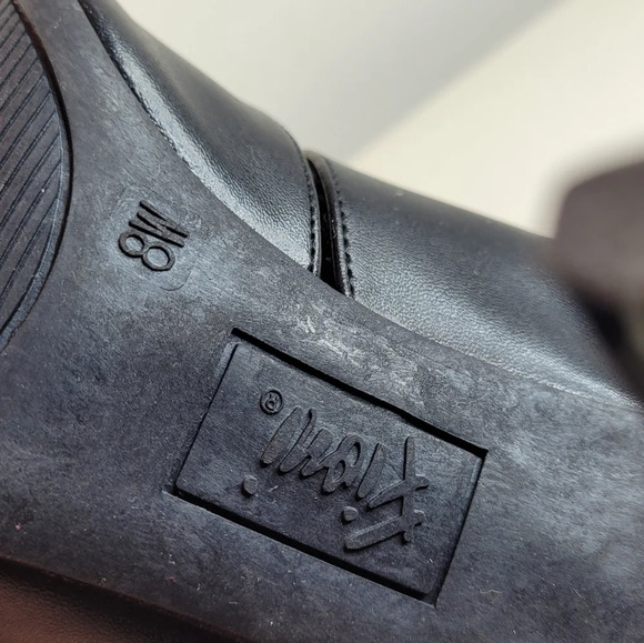 Fiona Cutout Peep Toe Black Heeled Bootie Size Women's 8W NEW with tag - Picture 9 of 9